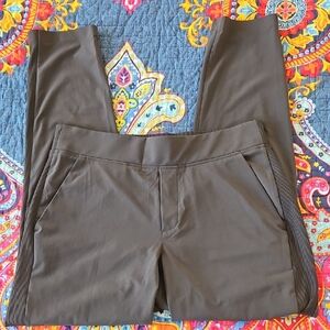 Stylish Brown Pants with Side Stripes